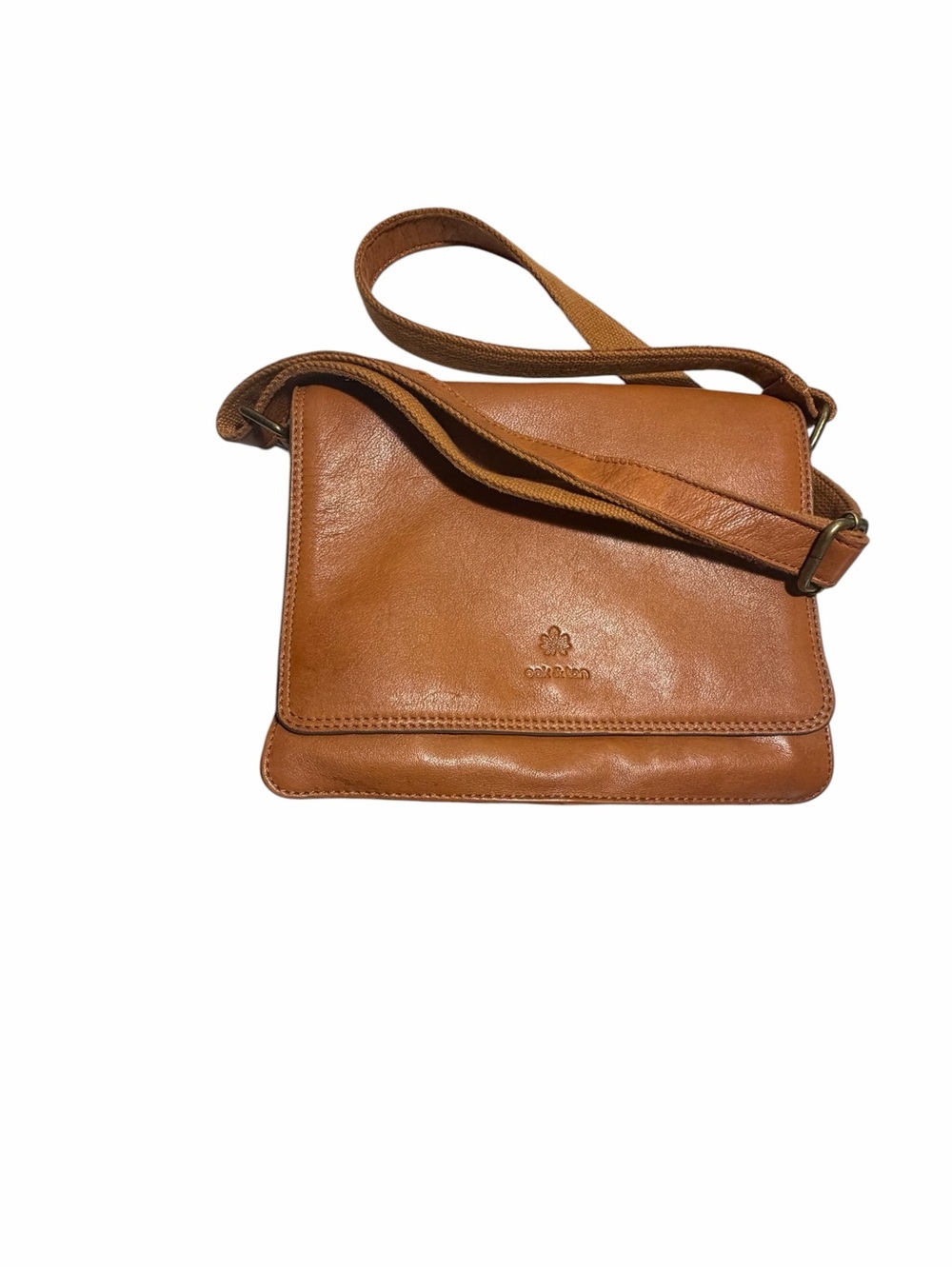 Oak & Tan Leather Crossbody Bag - Picture 6 of 16